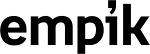 Obraz przedstawia logotyp firmy empik