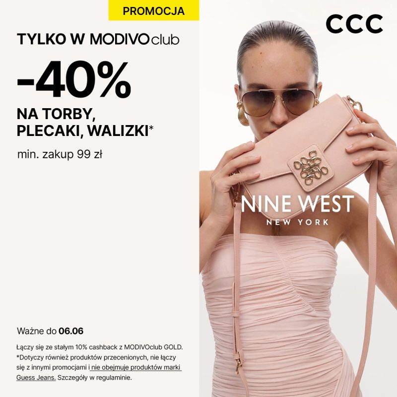 Promocja CCC torby plecaki walizki 40 procent taniej MODIVOclub
