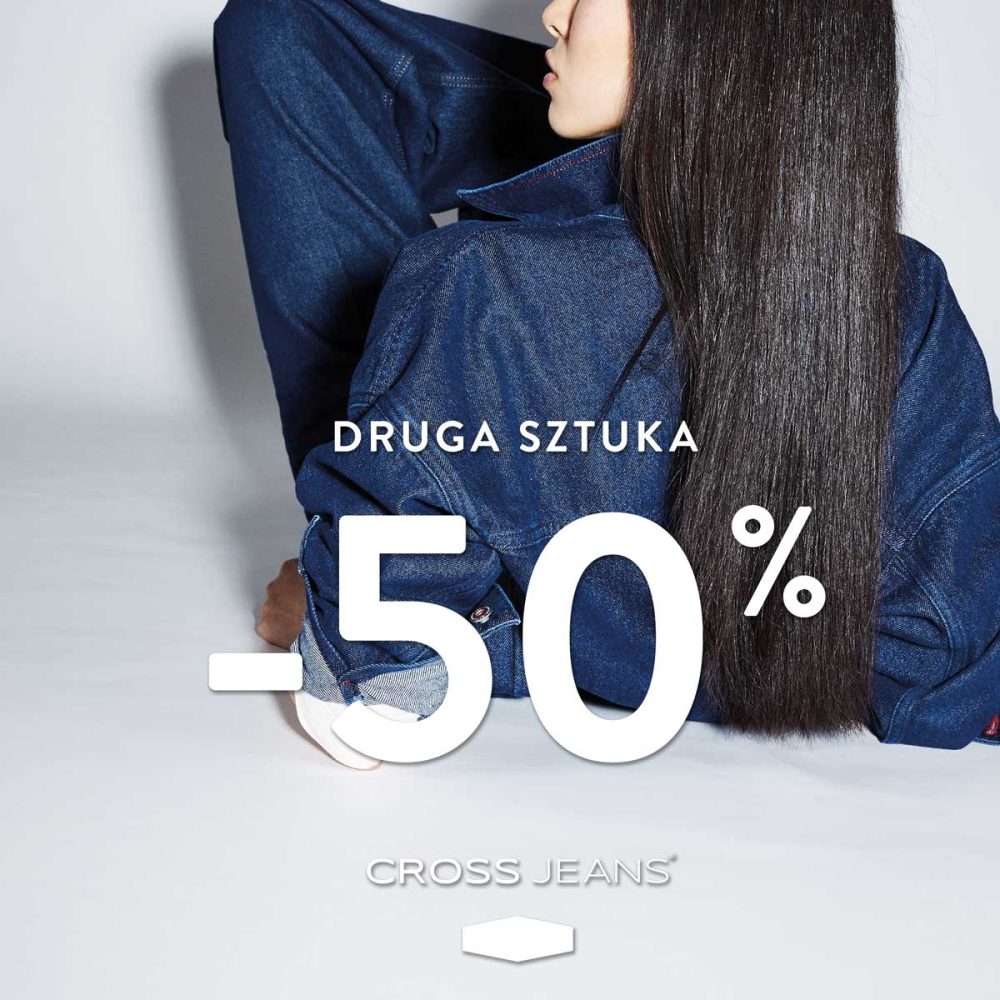 Promocja na drugi produkt w Cross Jeans