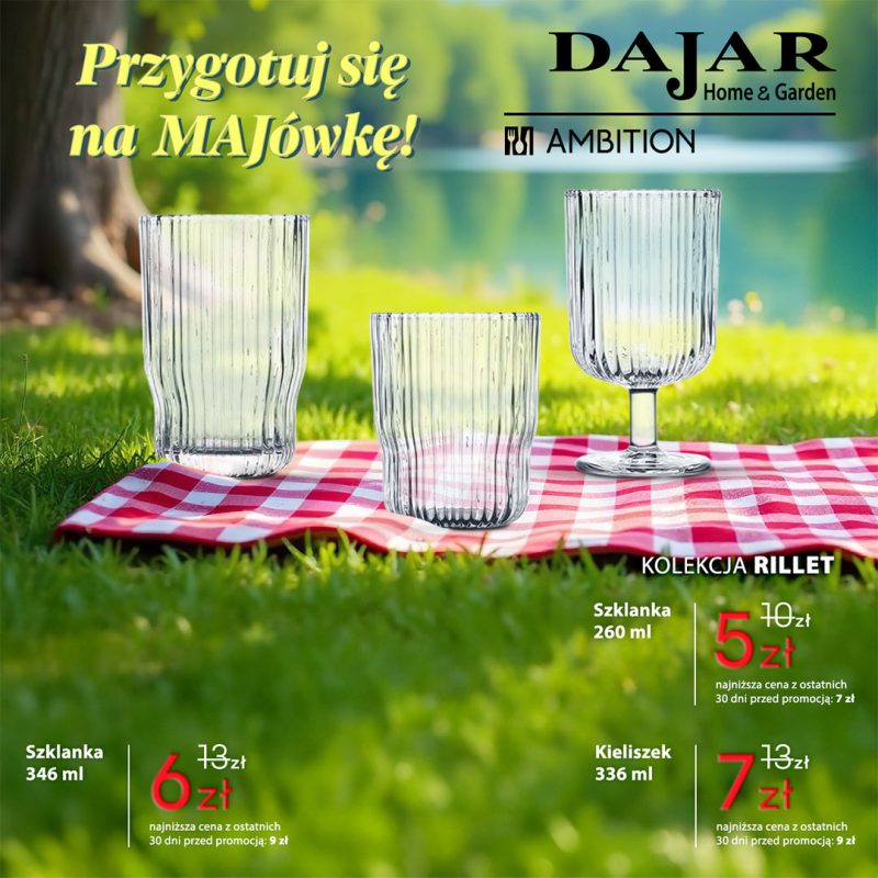 szklanki rillet ambition 260 ml 346 ml kieliszek 336 ml szklo