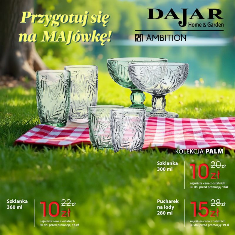 szklanki palm ambition 300 ml 360 ml pucharek 280 ml szkło