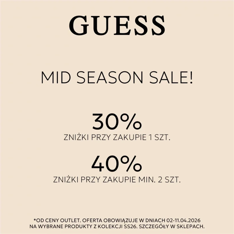 Grafika promocja Guess